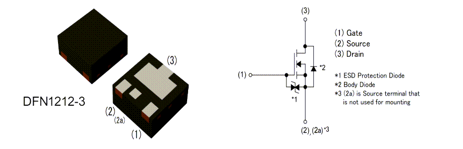 アプリケーション回路図 - ROHM Semiconductor RV7x N-ChミドルパワーMOSFET